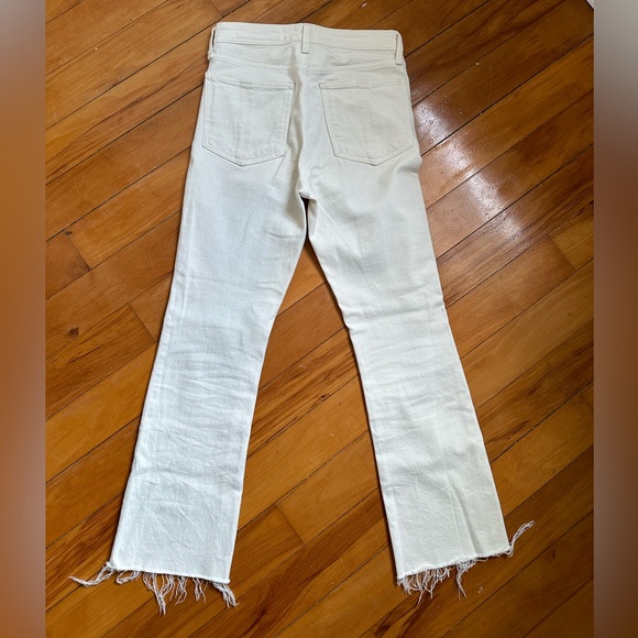 Rag & Bone - Nina High Rise Ankle Flare Cream Jeans - Picture 6 of 9